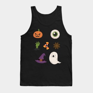 Halloween | Candy Corn | Ghost | Gift for Halloween Fans Tank Top